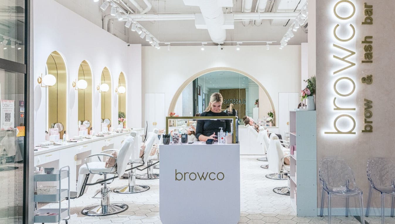 Chic interior of Browco Brow & Lash Bar - Castle Towers, Castle Hill, New South Wales, AU, with welcoming ambiance.
