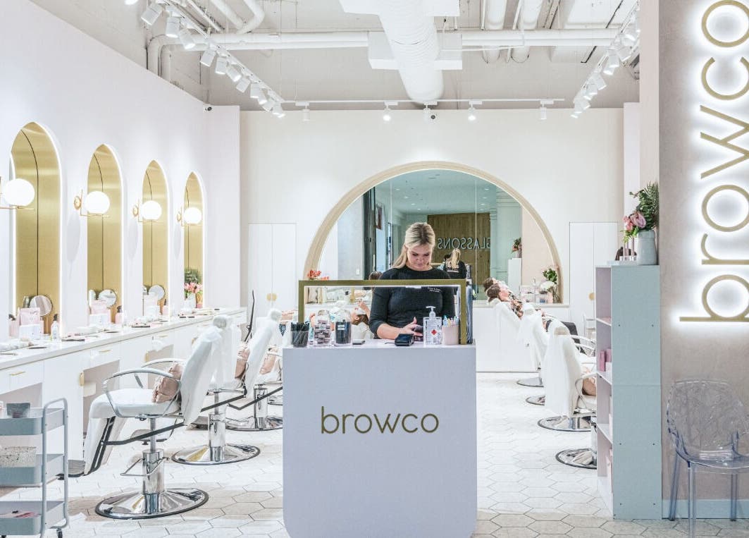 Chic interior of Browco Brow & Lash Bar - Castle Towers, Castle Hill, New South Wales, AU, with welcoming ambiance.