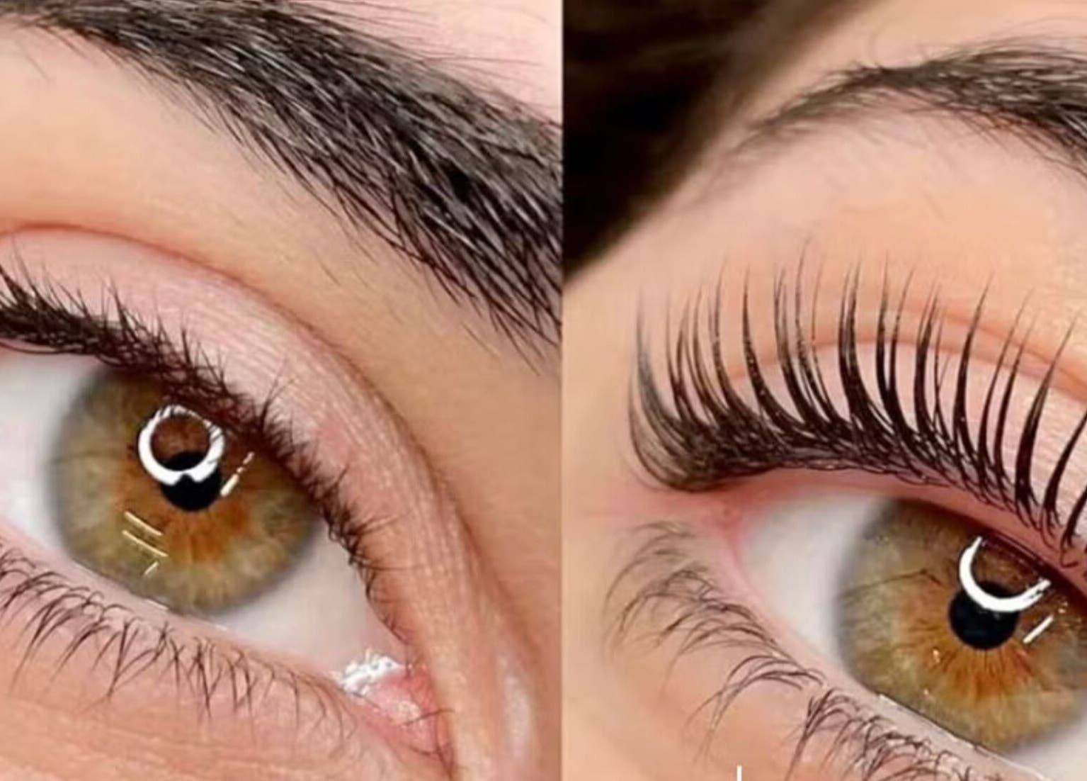 Before and after lash lift at Browco Brow & Lash Bar - Castle Towers, Castle Hill, New South Wales, AU.