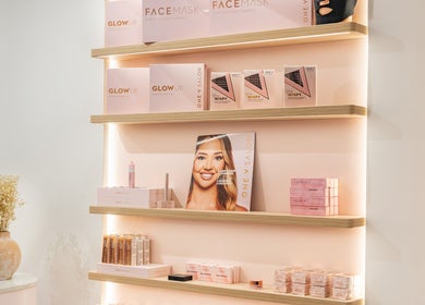 Product display at Browco Brow & Lash Bar - Sunshine Plaza, Maroochydore, Queensland, AU featuring beauty items.