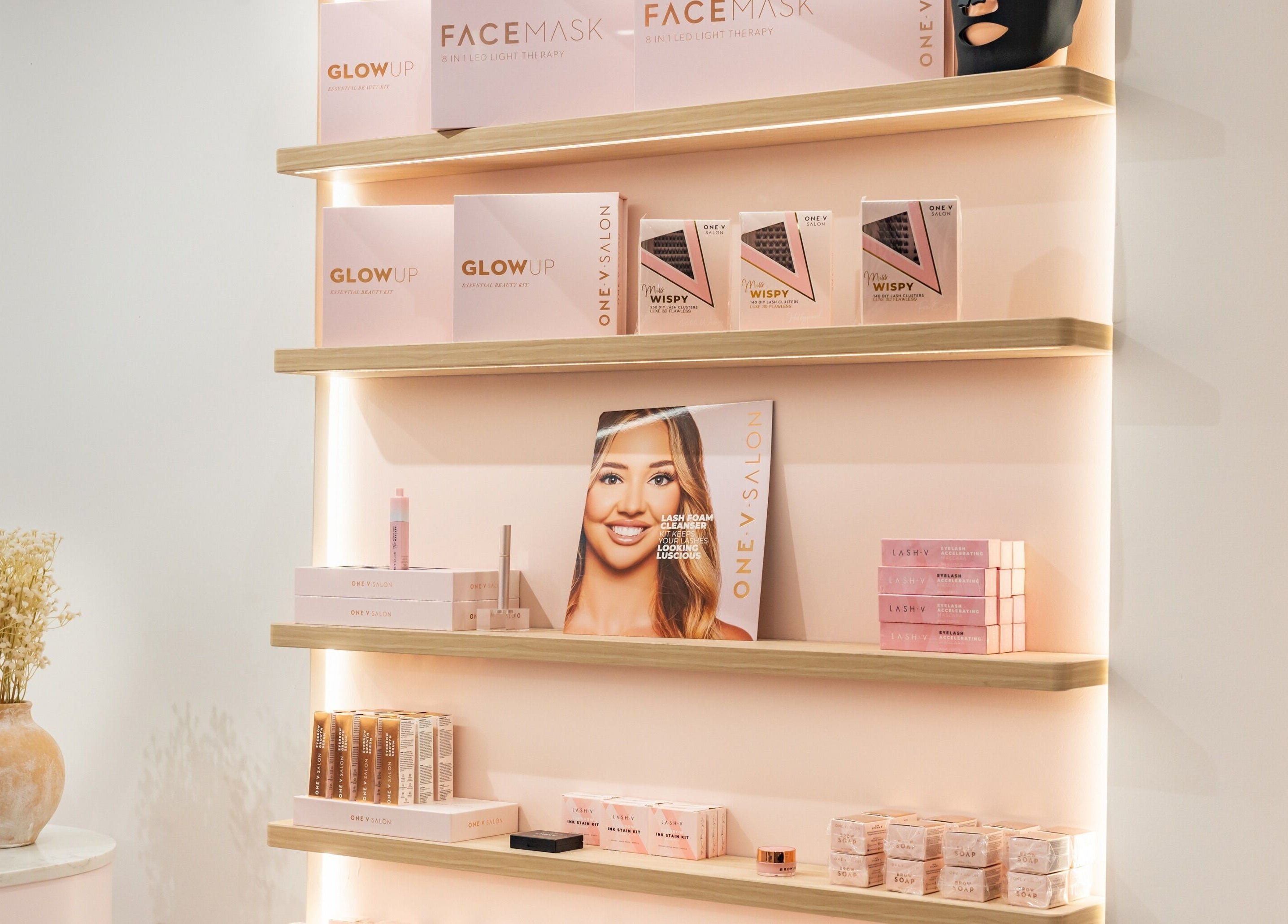 Product display at Browco Brow & Lash Bar - Sunshine Plaza, Maroochydore, Queensland, AU featuring beauty items.