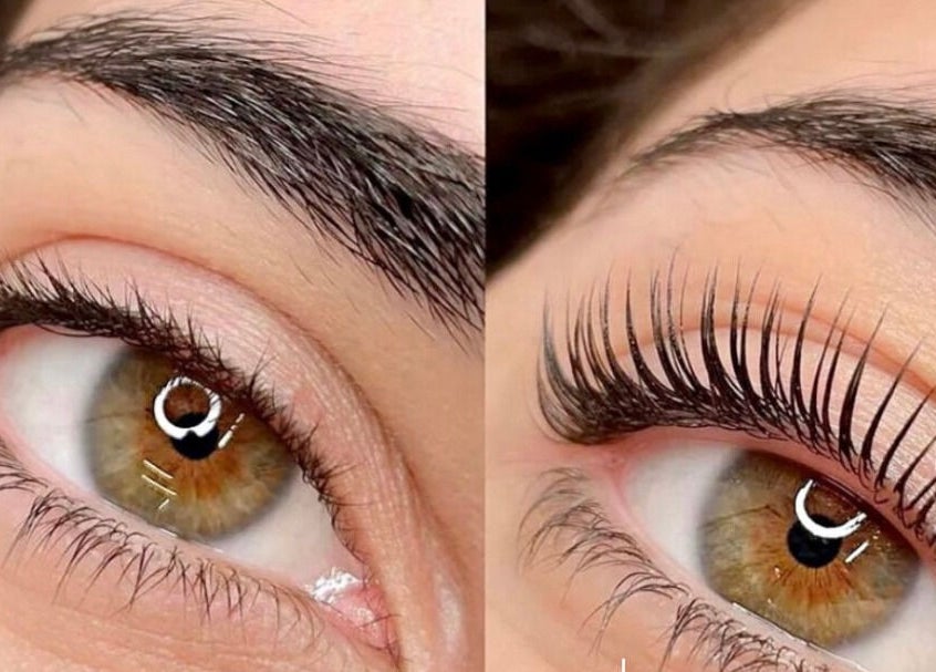 Close-up of lash lift result at Browco Brow & Lash Bar - Miranda Westfield, Miranda, New South Wales, AU.