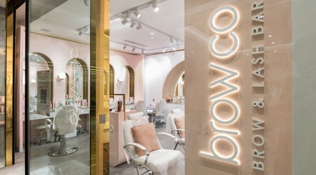 Interior of Browco Brow & Lash Bar - Bondi Junction Westfield, Bondi Junction, NSW, AU, with elegant decor.