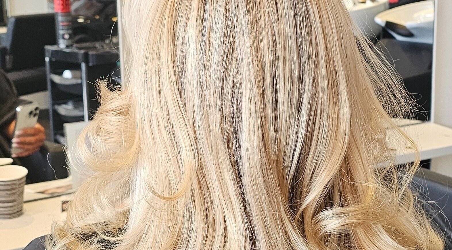 Stylish blonde hairstyle at Phoenix Hair Design, Matraville, New South Wales, AU.