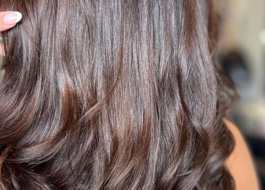 Beautiful wavy brown hair styled at Phoenix Hair Design, Matraville, New South Wales, AU.