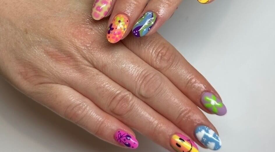 Vibrant hand-painted nail designs at Nailed it by Nattareeya, Saint Helier, St Helier, JE.
