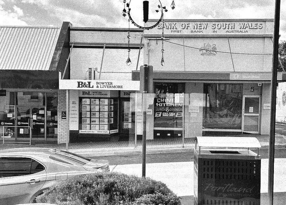Street view near Khai Beauty, Portland, New South Wales, AU showcasing local shops and architecture.