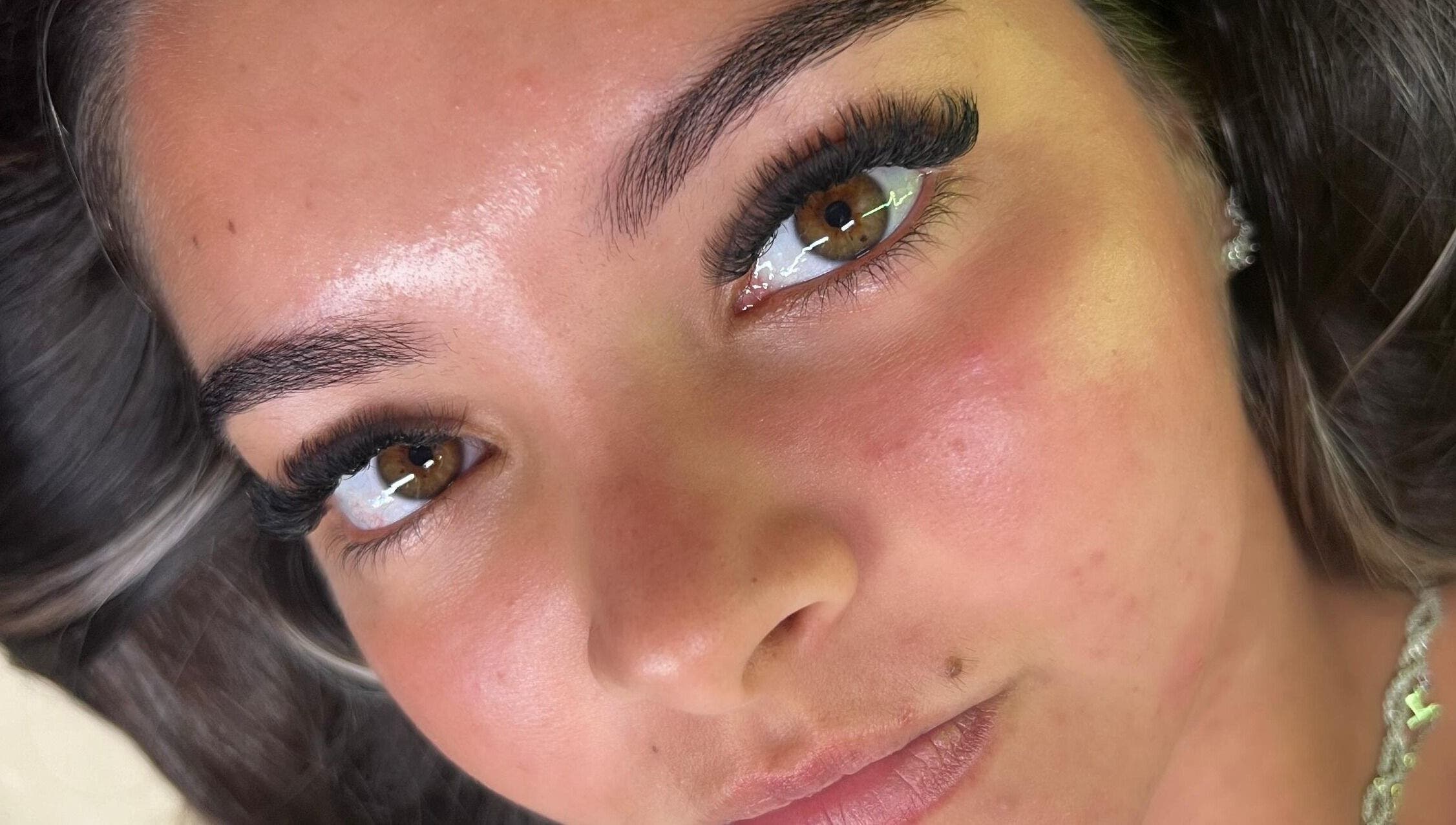 Close-up of flawless lashes at Sam's Beauty Room, Durban, Kwazulu-natal, ZA. Enhancing beauty with precision.