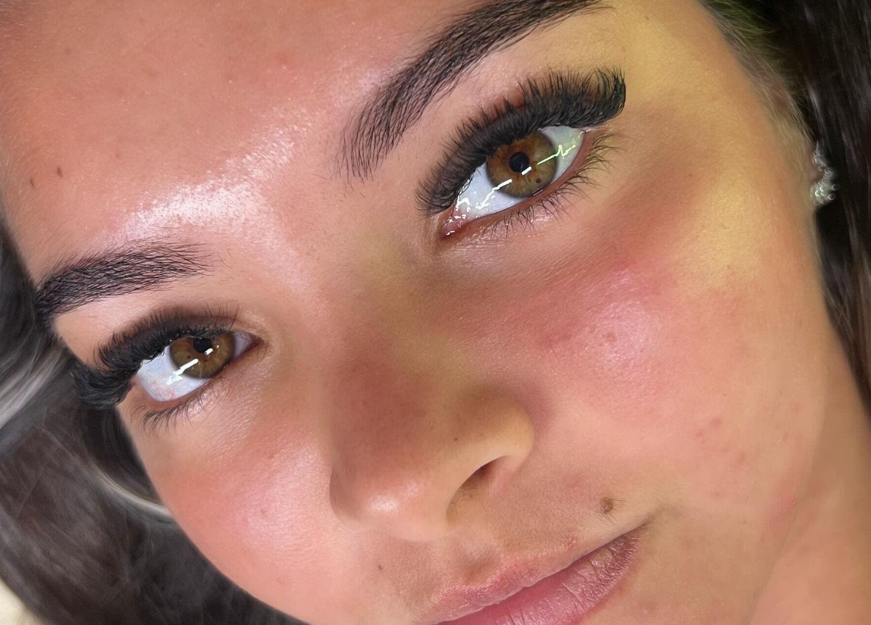 Close-up of flawless lashes at Sam's Beauty Room, Durban, Kwazulu-natal, ZA. Enhancing beauty with precision.