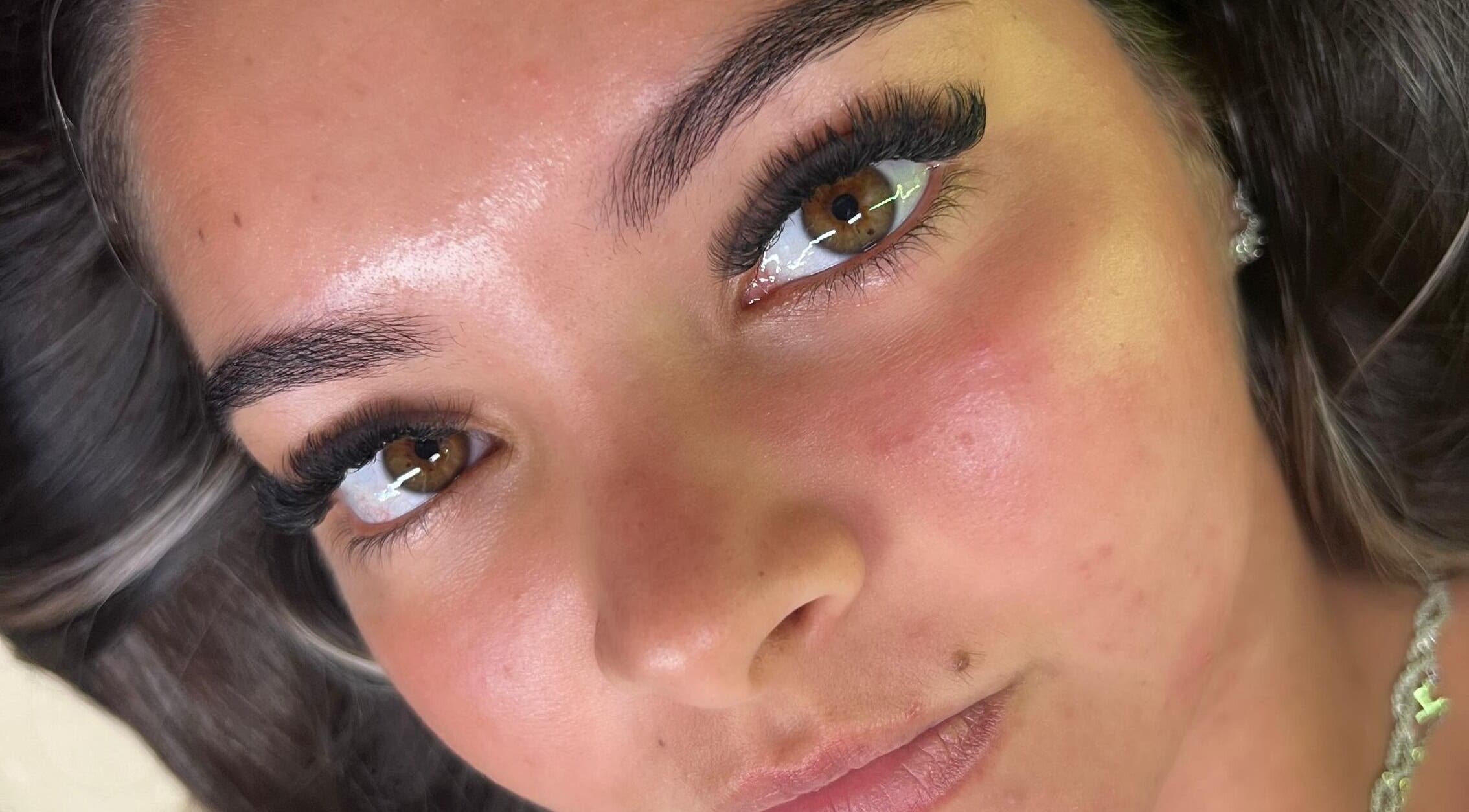 Close-up of flawless lashes at Sam's Beauty Room, Durban, Kwazulu-natal, ZA. Enhancing beauty with precision.