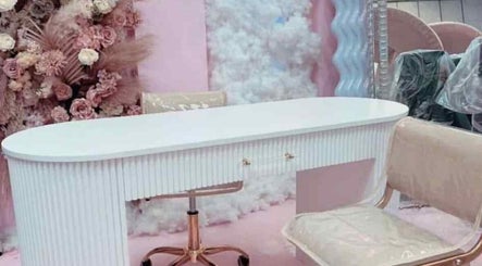 Elegant beauty station with floral decor at Platinum Empire, Newcastle upon Tyne, England, GB.