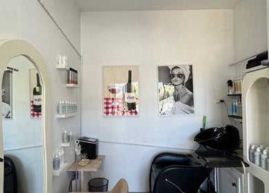 Stylish interior of Isla hair in Maroochydore, Queensland, AU, featuring modern decor and hair products.