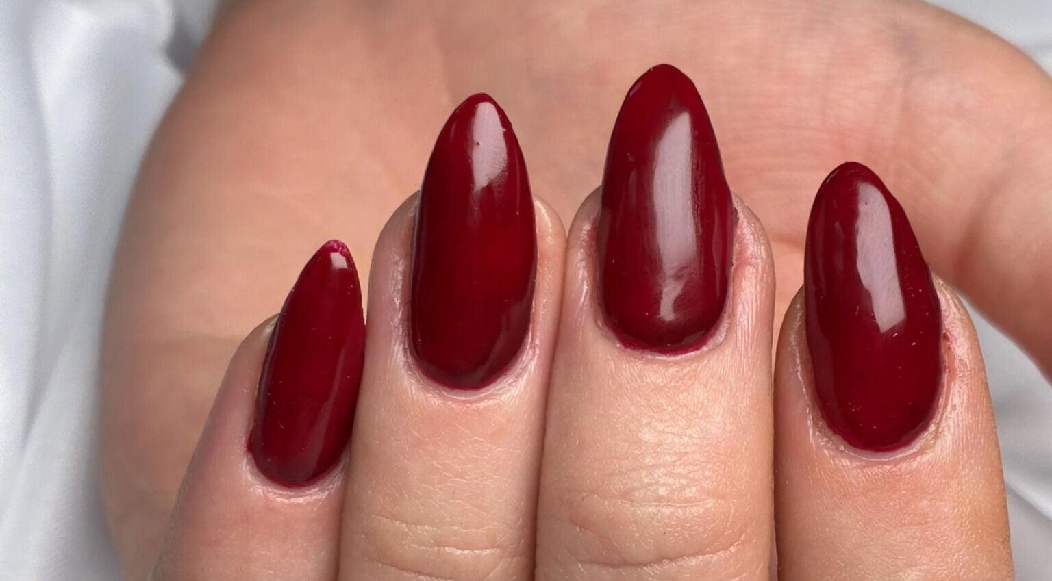 Elegant crimson nails at Danischa Nails, Centurion, Gauteng, ZA for a chic and polished look.