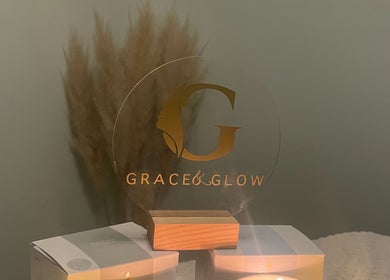 Elegant Grace & Glow logo display at Maidstone, England, GB. Enhances the venue's beauty and wellness ambiance.