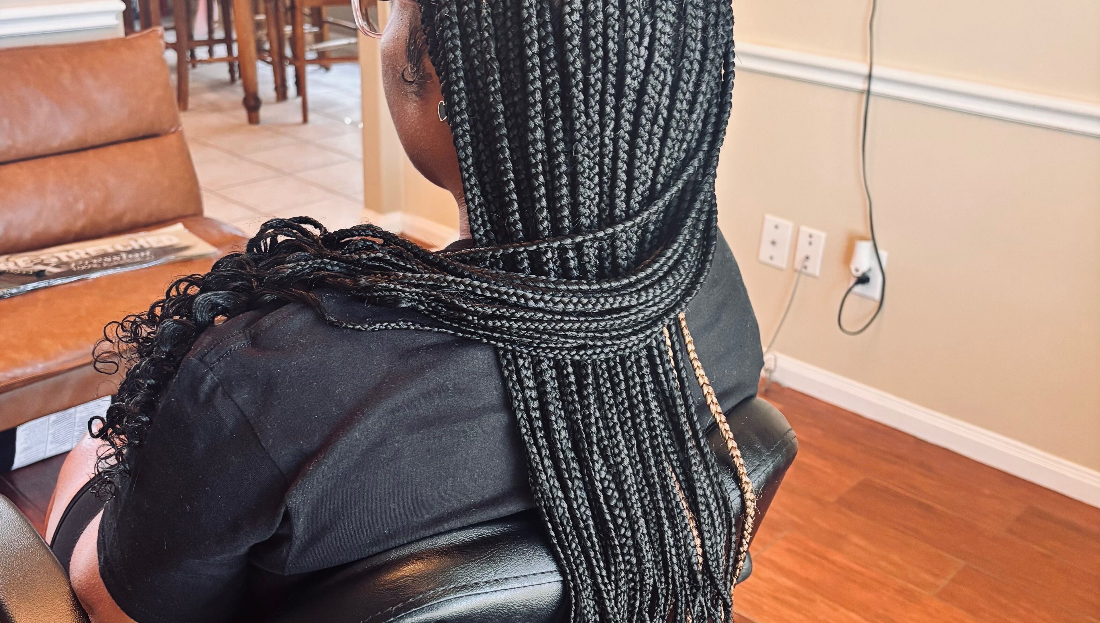 Intricate braided hairstyle at Slayed By C Cimone, Houston, Texas, US. Perfect for a chic, refined look.