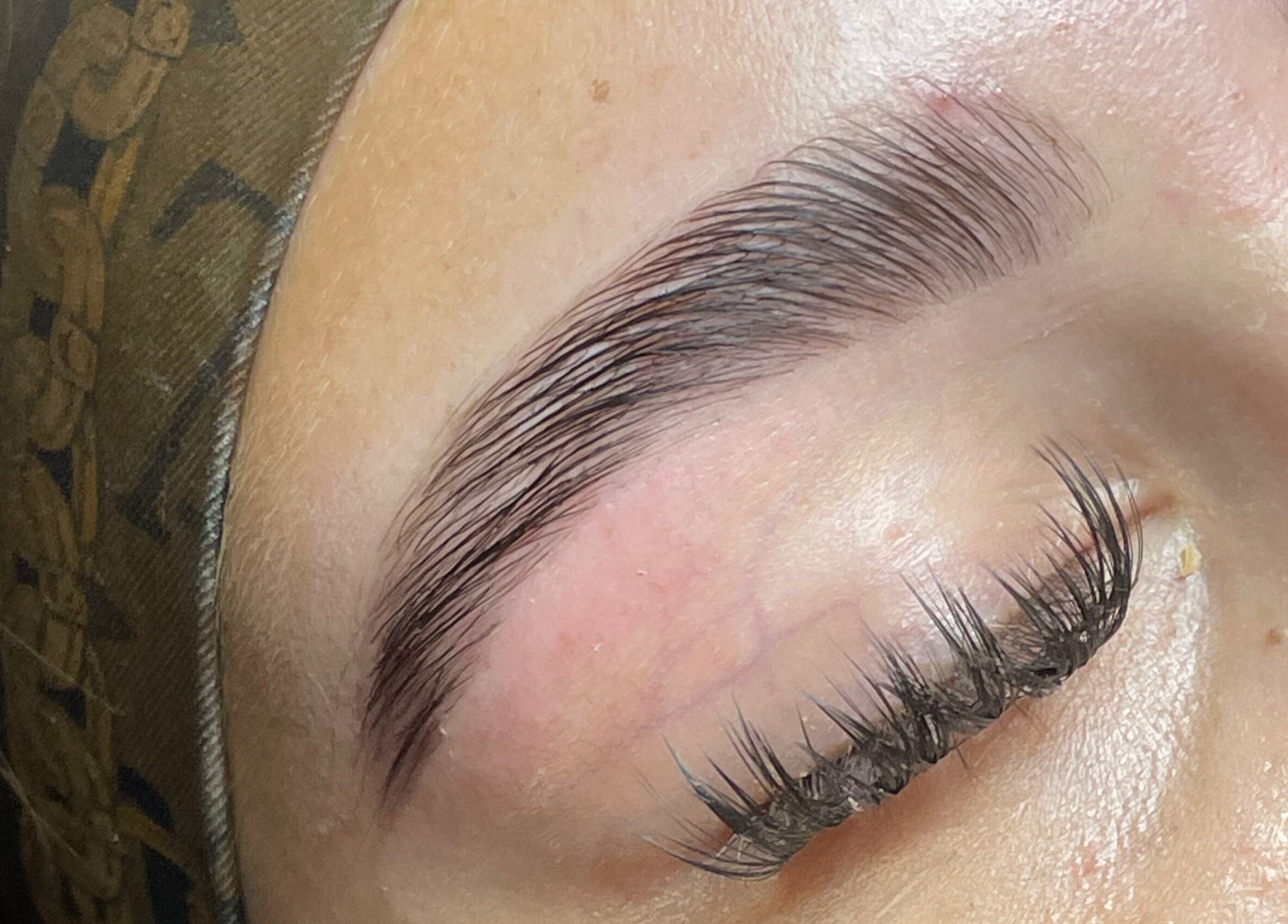 Perfectly groomed eyebrows at HB Beauty Hive, Dorridge, England, GB, showcasing expert styling.