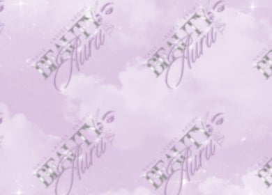 Soft lavender cloud design featuring Beauty Aura logo in Bourne, England, GB.