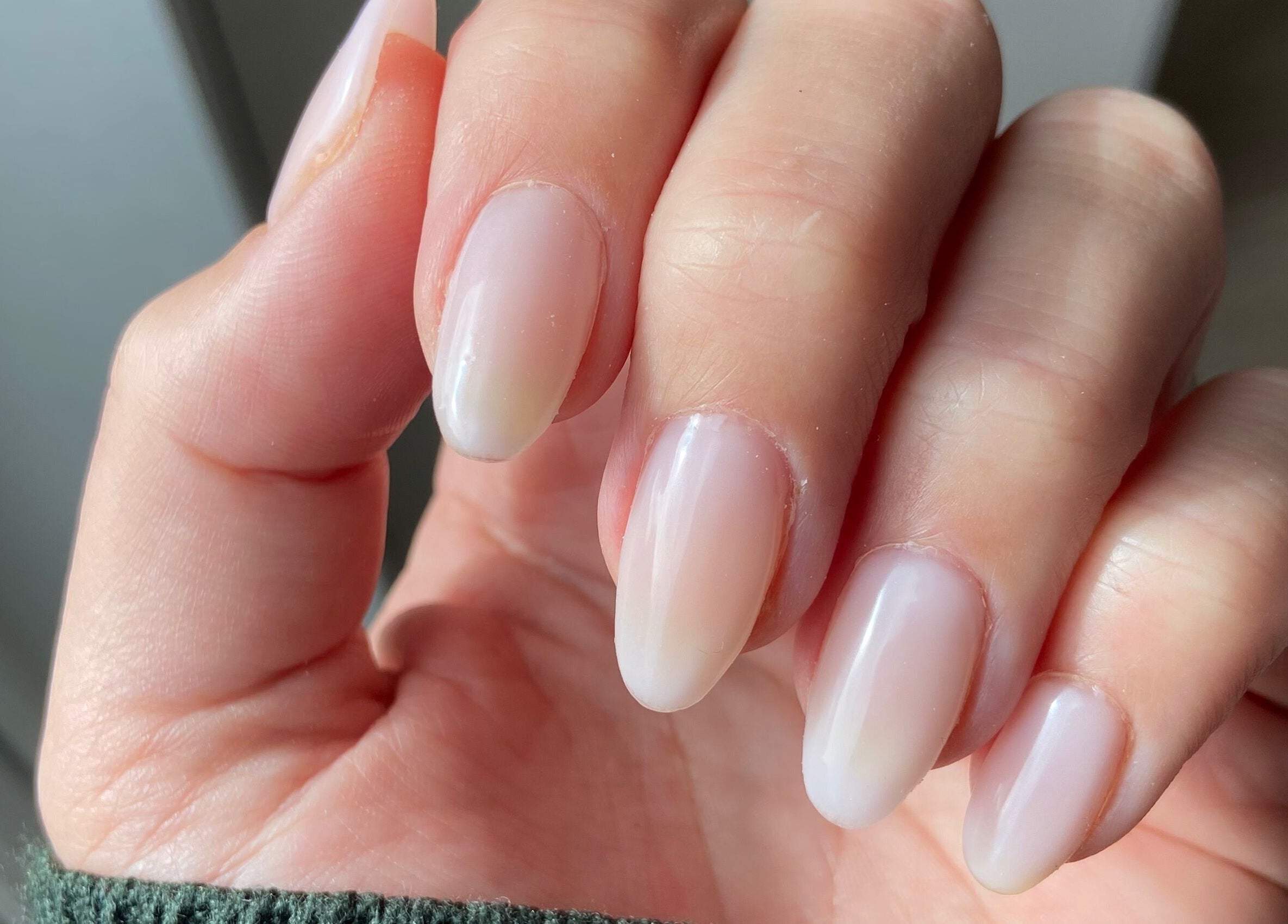 Close-up of elegant manicured nails at Glos Nails by April in Shirley, England, GB.