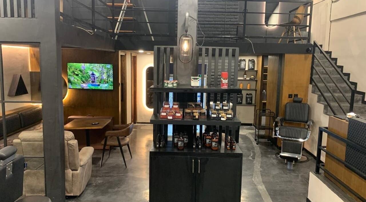 Modern interior at Stevie's in Bali, Bali, ID, featuring chic decor and grooming products.