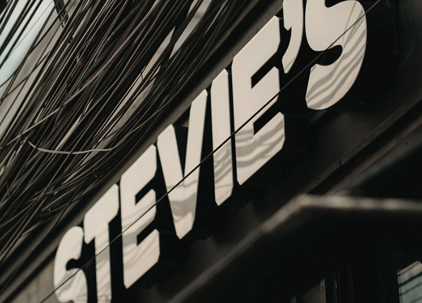 The iconic Stevie's sign in Bali, Bali, ID, showcasing a stylish venue entrance.