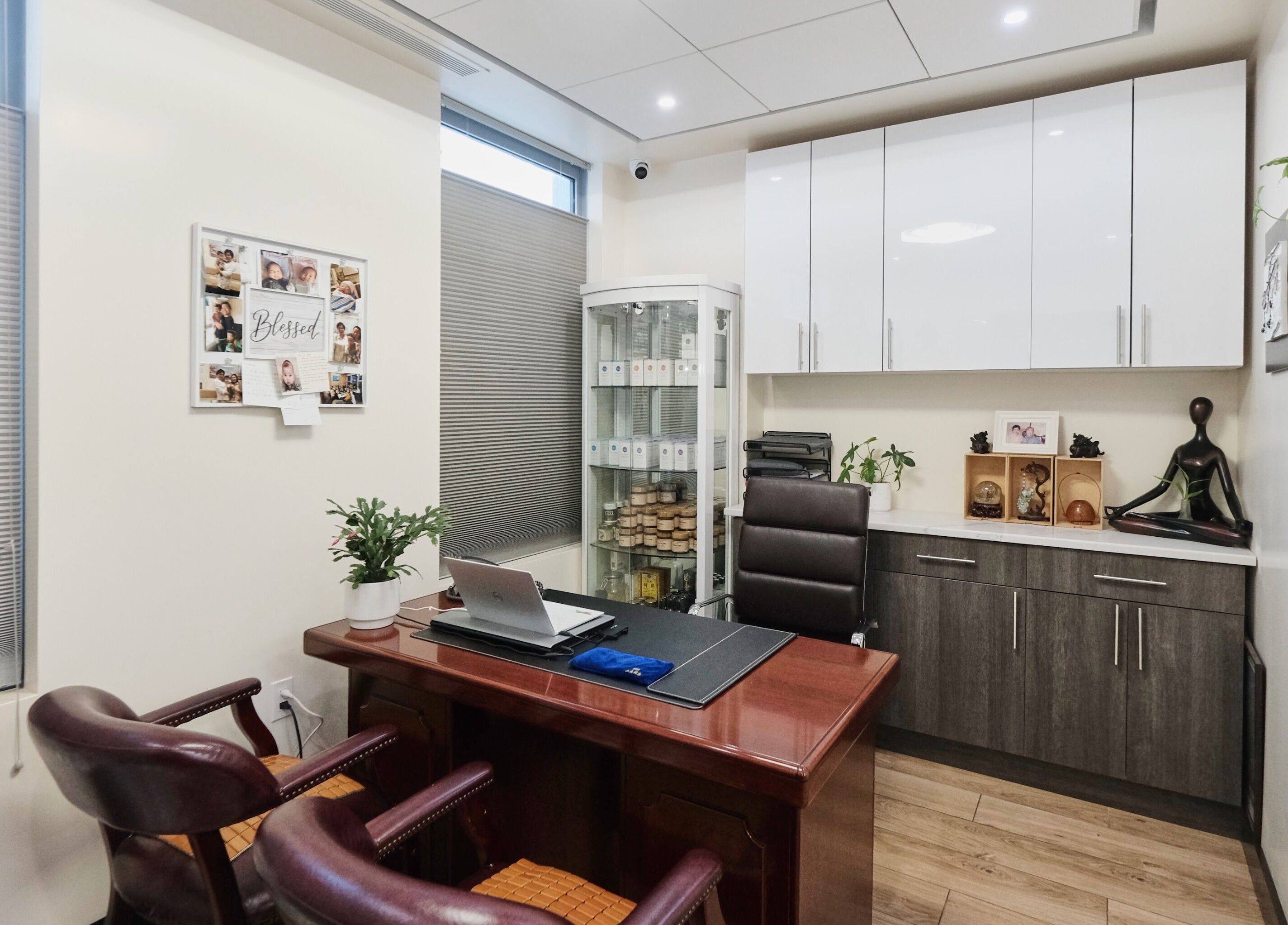Elegant office at Healthkey Group Medspa - Flushing, New York, New York, US, with modern decor and calming ambiance.
