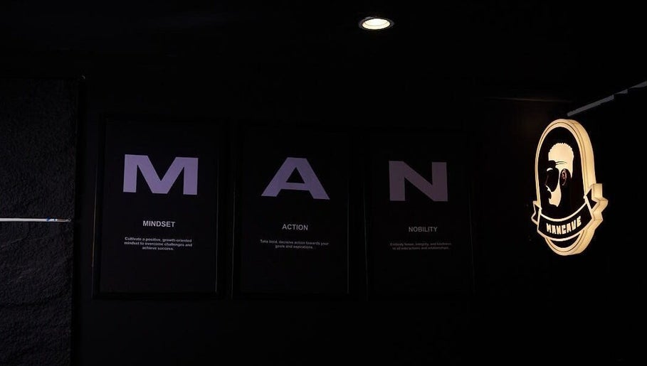 Modern elegance at Man Cave By Modern Man, Abuja. Sleek masculine design for premium grooming experiences.
