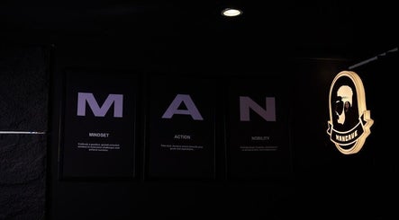 Modern elegance at Man Cave By Modern Man, Abuja. Sleek masculine design for premium grooming experiences.