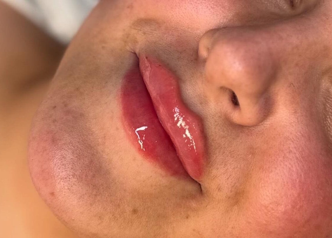 Luscious lips shine brightly after treatment at The Beauty Witch - Aesthetics, Eyebrows & Skin, Aylesbury, England, GB.