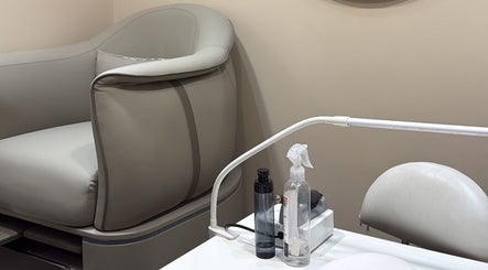 Elegant nail station at The Coven Beauty Lounge, Aylesbury, England, GB, offering premium services.