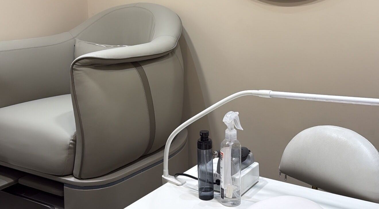 Elegant nail station at The Coven Beauty Lounge, Aylesbury, England, GB, offering premium services.