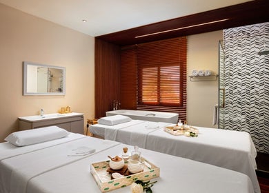 Relaxing therapy room at Sarila Spa At Salana Boutique Hotel, Vientiane, Vientiane Prefecture, LA.