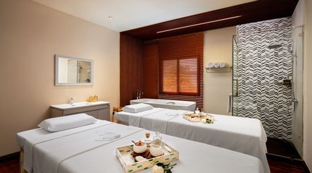 Relaxing therapy room at Sarila Spa At Salana Boutique Hotel, Vientiane, Vientiane Prefecture, LA.