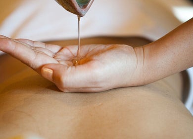 Oil massage at Sarila Spa At Salana Boutique Hotel in Vientiane, Vientiane Prefecture, LA.