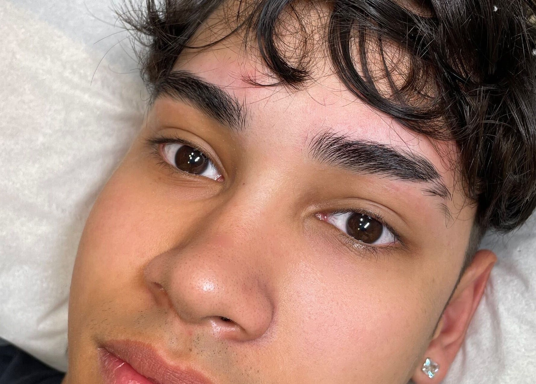 Groomed eyebrows at Céru Beauty in Lytham St Annes, England, GB.