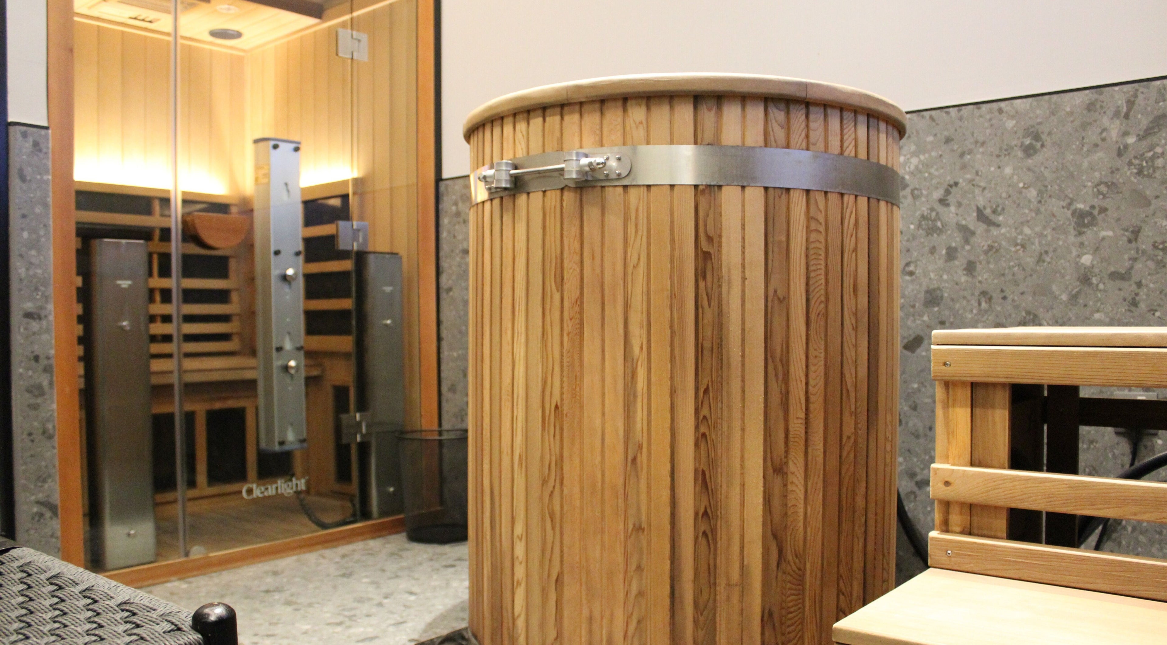 Luxury sauna at Beit Sisu, Dubai, Dubai, AE offers a tranquil wellness retreat.