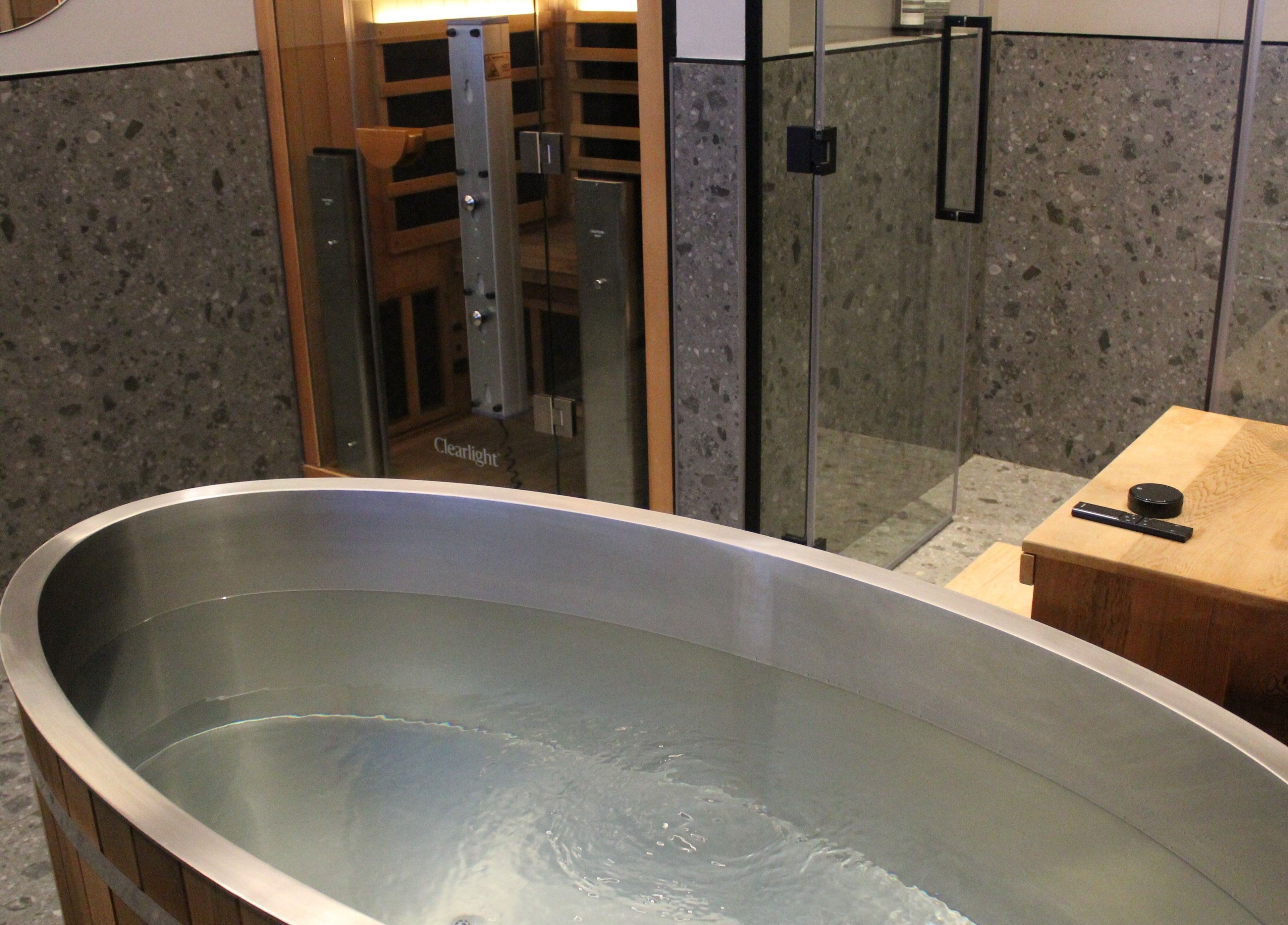 Luxurious spa bath at Beit Sisu, Dubai, Dubai, AE, offering a relaxing retreat.