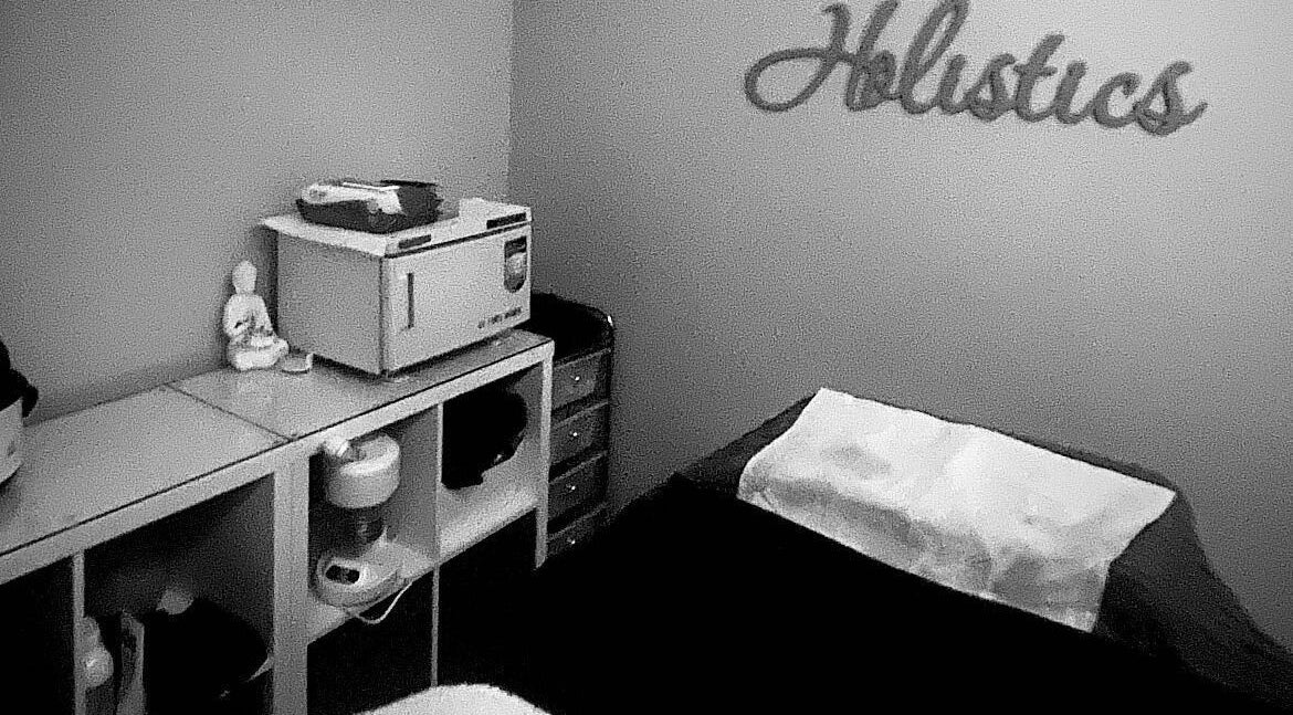 Relaxing treatment room at Self Care Holistics and Therapies in Liverpool, England, GB.