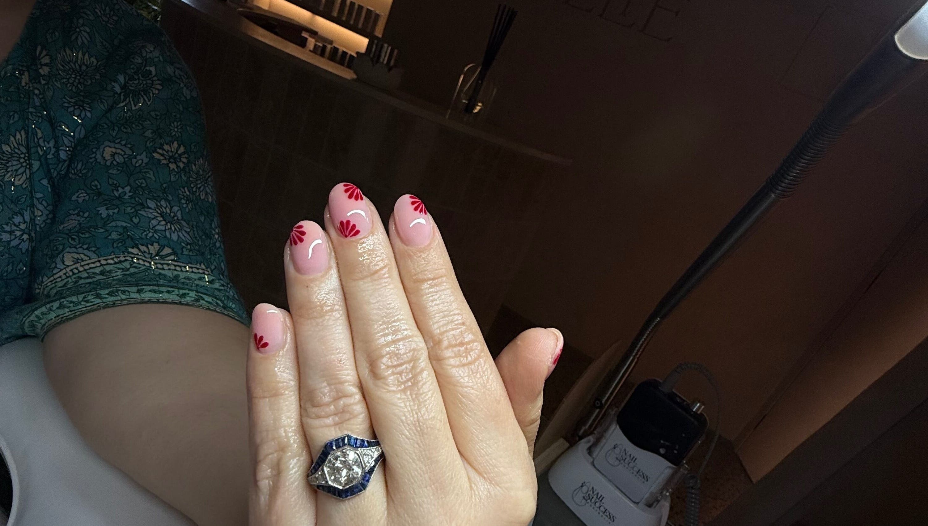 Beautiful floral nail art at Maidy Orozco in Dee Why, New South Wales, AU, showcasing intricate nail designs.