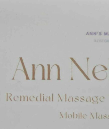 Anns Mobile Remedial Massage image 2