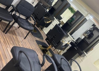 Xtra Touch Oasis salon chairs and mirrors in Scarborough, Tobago, TT offering a modern and stylish ambiance.