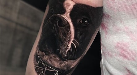 Tatuaggio realistico di cane a Liberty Ink Tattoo & Piercing, Firenze, Toscana, IT.
