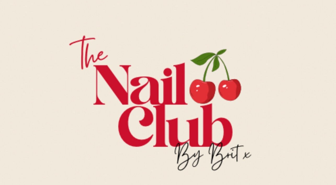 Nails by Brit logo featuring cherries, located in Basildon, England, GB.
