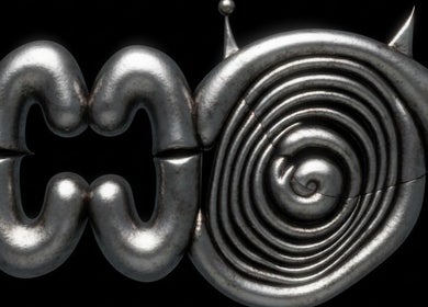 Moderne Metallkunstskulptur bei Harco in Bern, Bern, CH.