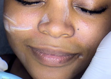 Facial treatment at JustGridzSkins showcasing smooth skin in Pretoria, Gauteng, ZA.
