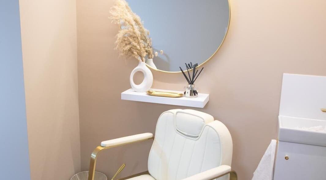 Elegant beauty chair and decor at Charlotte Elizabeth, Assington, England, GB.