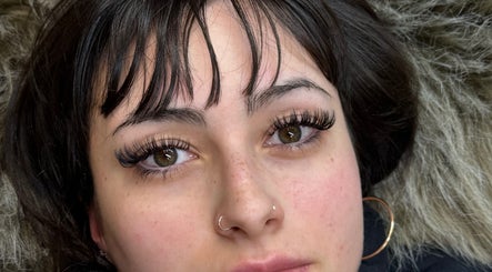 Close-up of eyelash extensions at Simply Stunning, London, England, GB highlighting stunning workmanship.