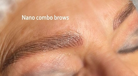 Detailed nano combo brows at The Makeup Monk, Costa Mesa, California, US.