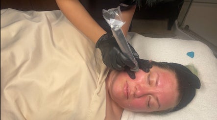 Facial treatment at The Makeup Monk, Costa Mesa, California, US enhancing skin glow and relaxation.