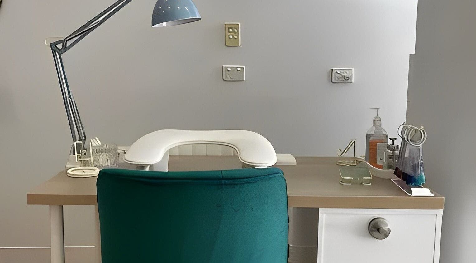 Nail station setup at Nails by Ange, Scarborough, Queensland, AU showcasing a clean and inviting workspace.