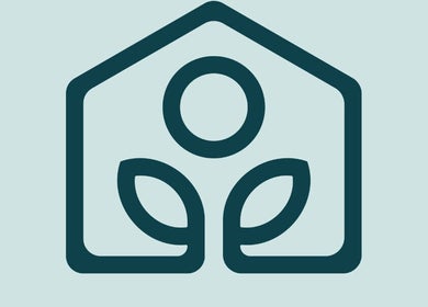 Logo of The House of Healing, Petaling Jaya, Selangor, MY, featuring a stylized house and leaf design.